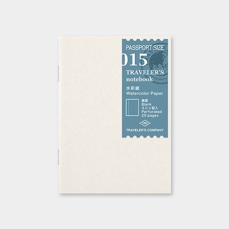 015 Passport Size - Watercolor Paper Refill Notebook