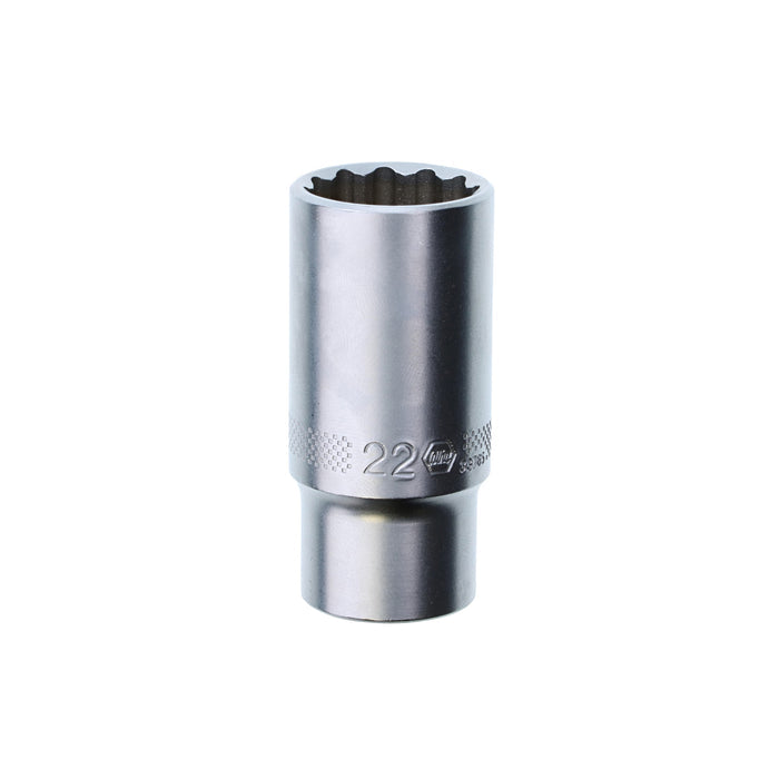 Wiha 33765 12 Point - 3/8" Drive Deep Socket 22.0mm
