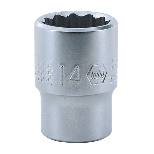 Wiha 33729 12 Point - 3/8 Inch Drive Socket - 14.0mm