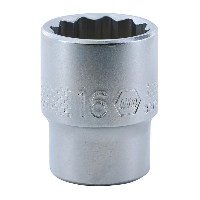 Wiha 33731 12 Point - 3/8 Inch Drive Socket - 16.0mm