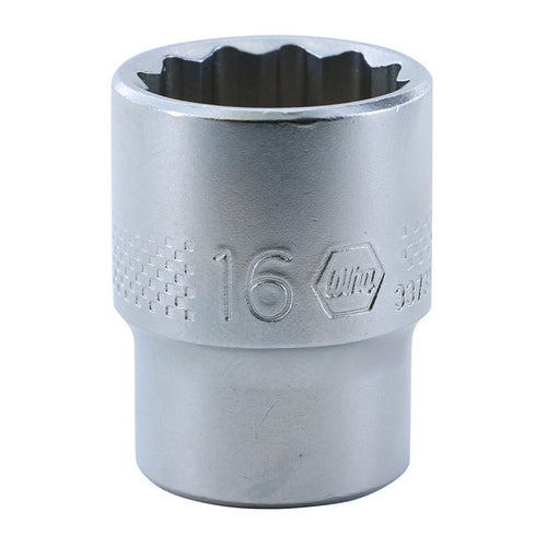 Wiha 33731 12 Point - 3/8 Inch Drive Socket - 16.0mm
