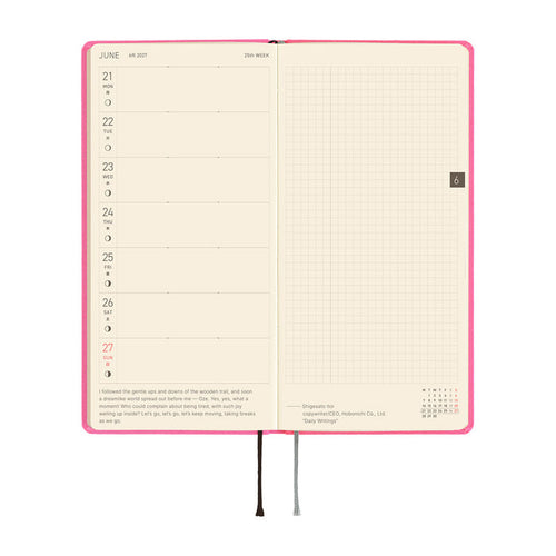 2027 HOBONICHI | WEEKS MEGA | Pink Sapphire