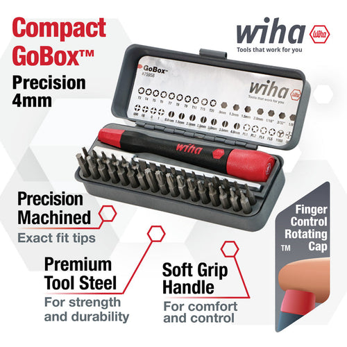 36 Piece GoBox Precision Micro Bit Set