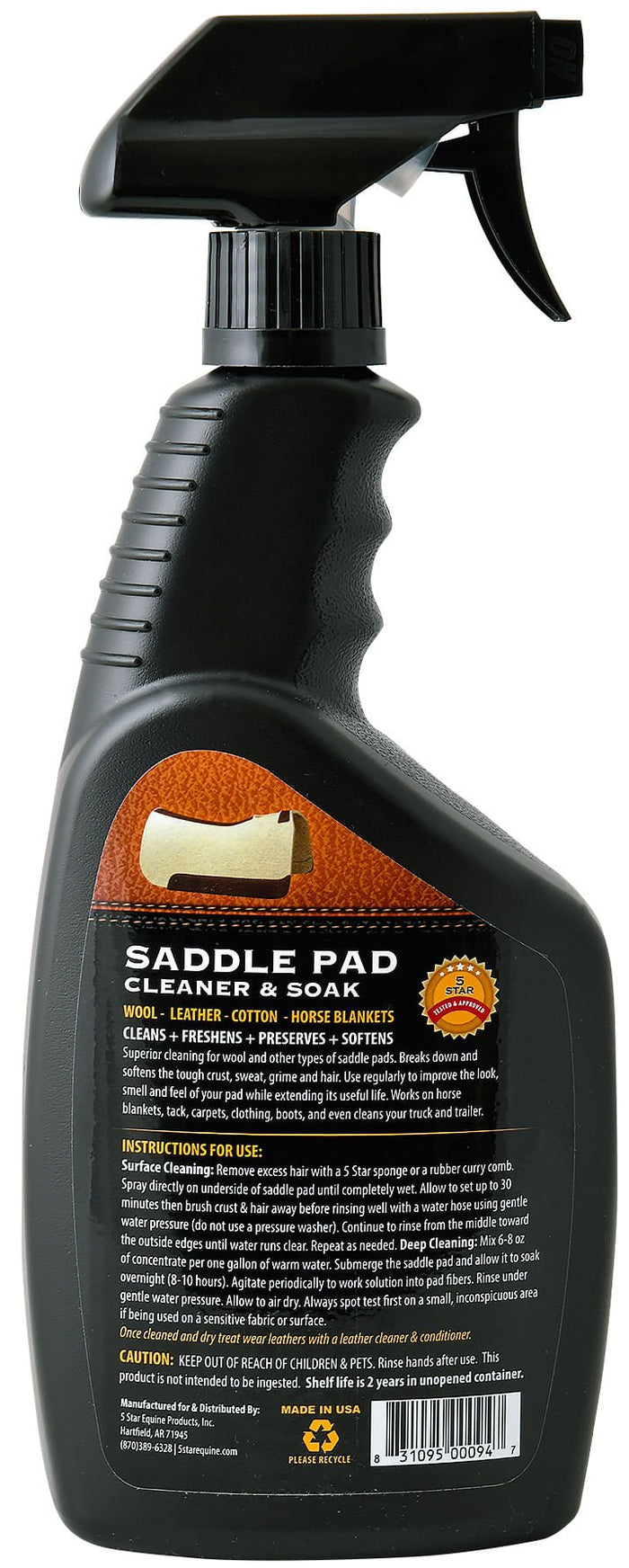 5 Star Saddle Pad Cleaner & Soak - 5VE2G - 2