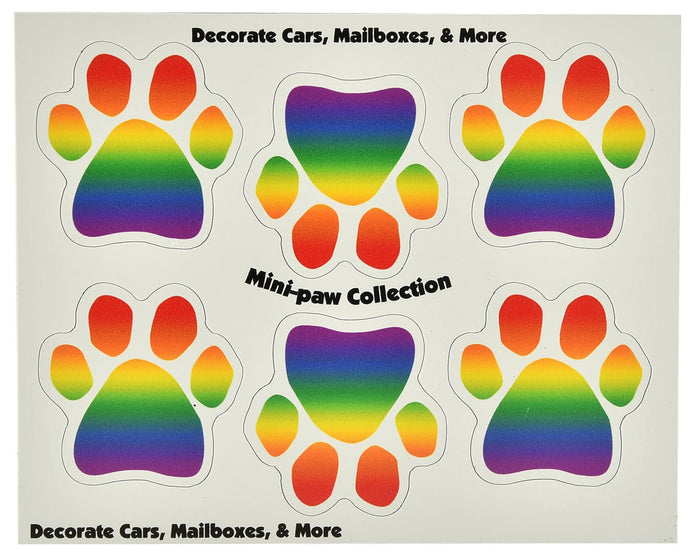 6 Mini - PAWS Magnets - IT3E - Rainbow - 1