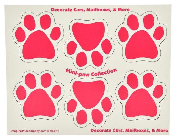 6 Mini - PAWS Magnets - IT3E - Rainbow - 6