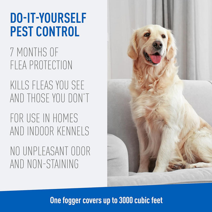 Adams Plus Flea & Tick Indoor Fogger, 3 - pk (3 oz each) - FAAX - Adams Plus Flea and Tick Fogger, 3 pack - 5