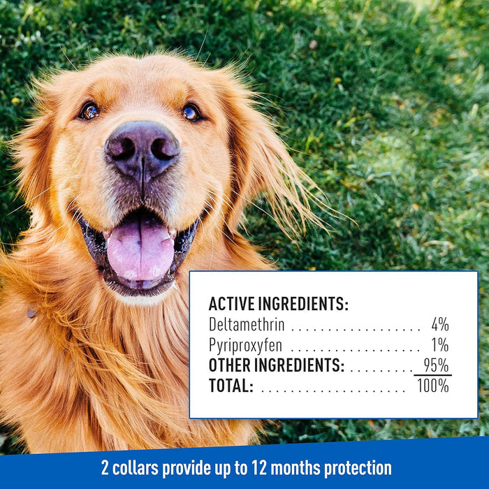 Adams Premium Flea & Tick Collar Plus for Dogs (2 pk/Gold Tin) - FA3Q - 8
