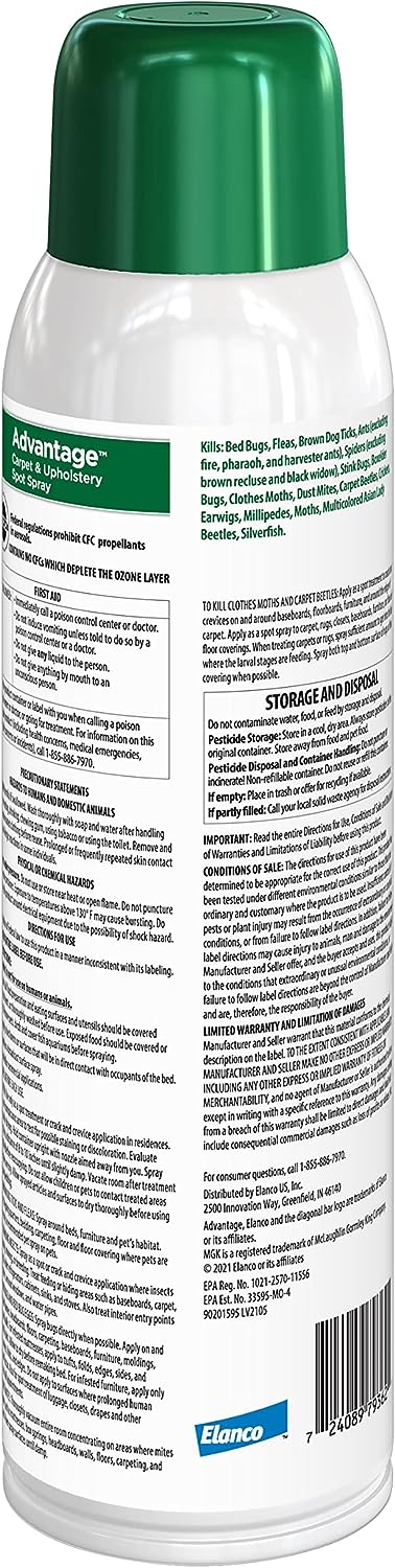 Advantage Carpet & Upholstery Spot Spray, 16 oz - E8AY - 2