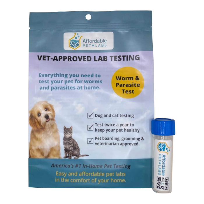 Affordable Pet Labs - Total Fecal Tests Plus Giardia For Dogs & Cats, Easy Home Kit - AF211 - 1