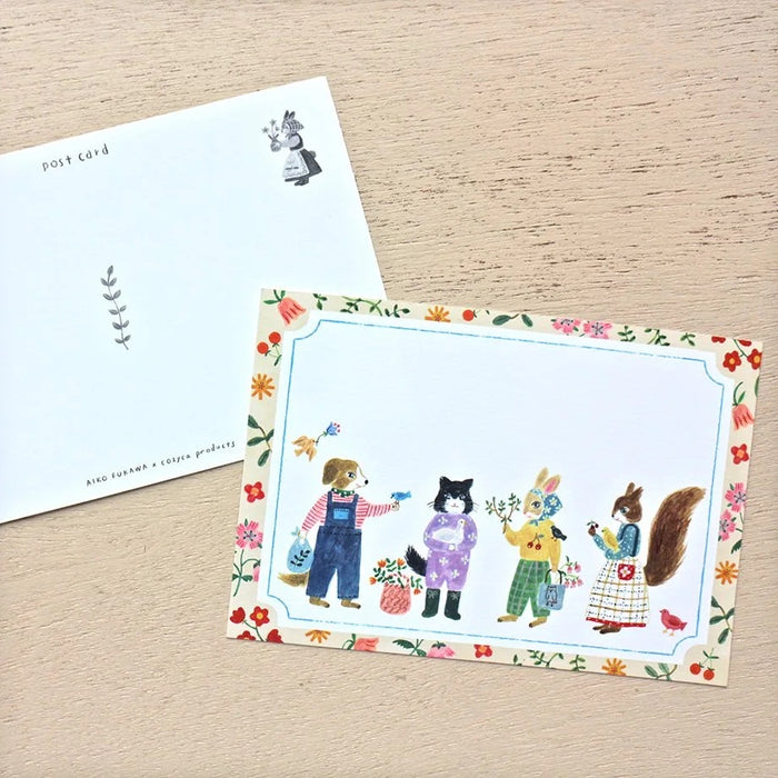 Aiko Fukawa Little Fluffy Friends Postcard Set