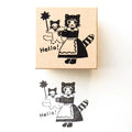 Aiko Fukawa Stamp Hello