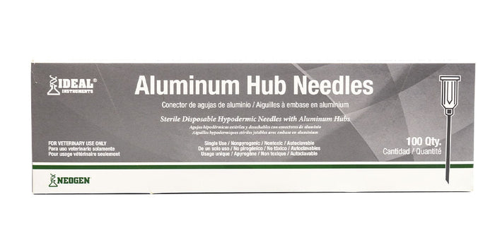 Aluminum Hub Needle 16g x 5/8", Box of 100 - NE2C - 2