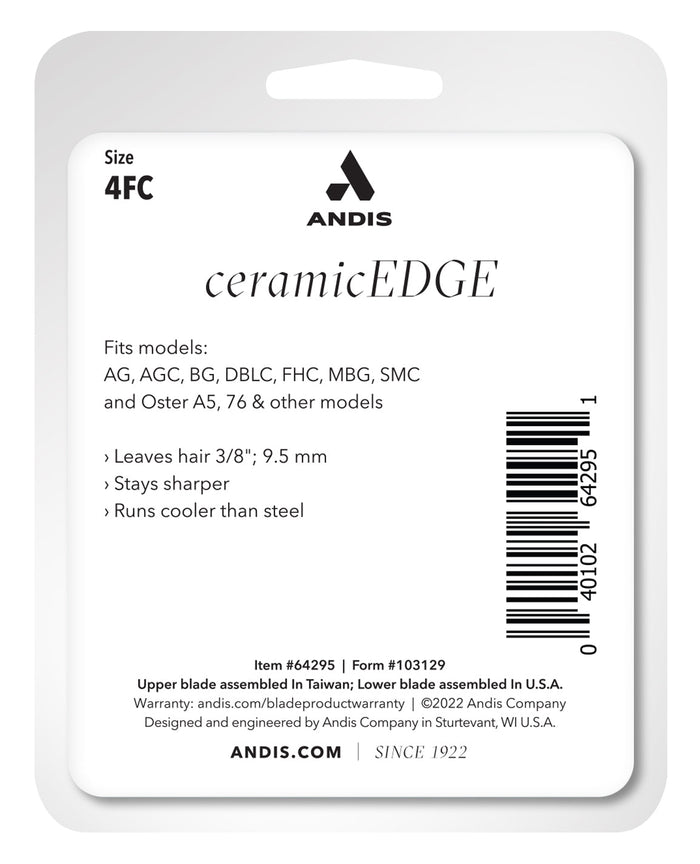 Andis Size 4FC Blade - AC3B - CeramicEdge - 3