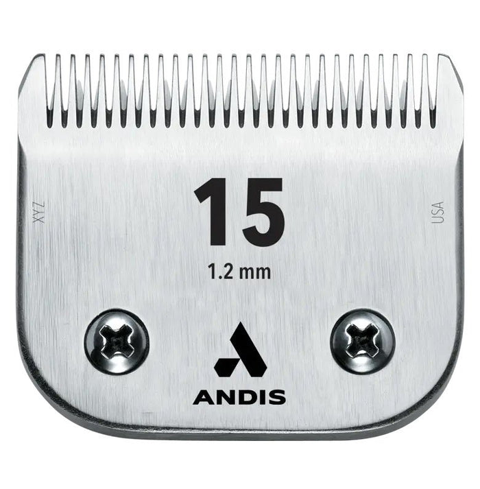 Andis UltraEdge Size 15 Detachable Clipper Blade – 3/64" (1.2 mm) Close Cut Blade - ACAL - Andis 15 UltraEdge Blade - 1