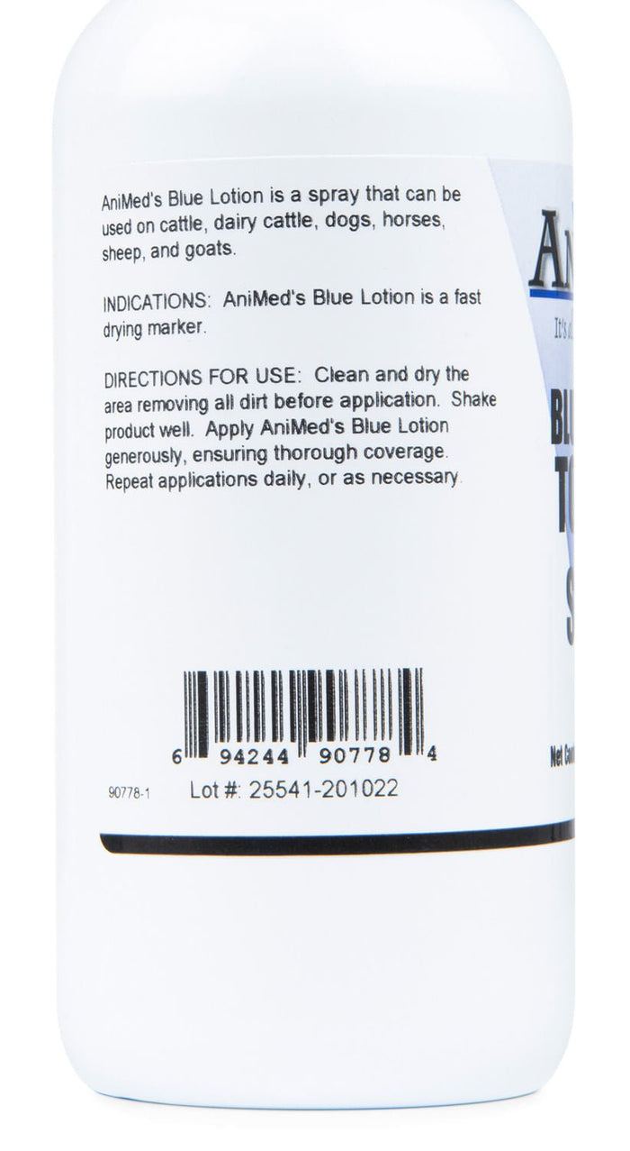 Animed Blue Lotion Topical Antiseptic Wound Dressing Spray, 16 oz - AXB6 - 3