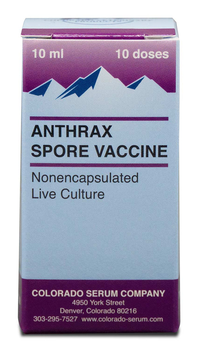Anthrax Spore Vaccine for Horses & Livestock - C8A1 - 10 Dose - 1
