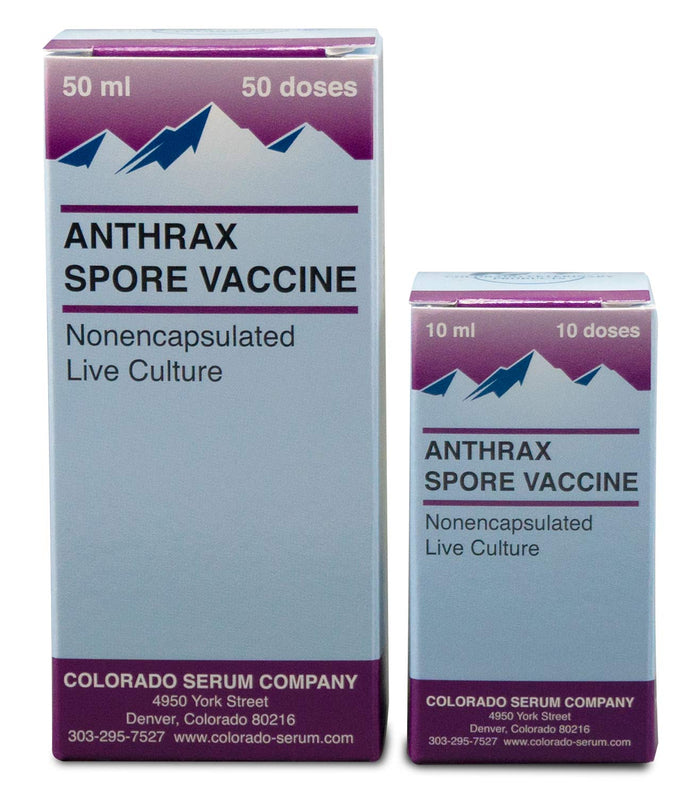 Anthrax Spore Vaccine for Horses & Livestock - C8A1 - 10 Dose - 2
