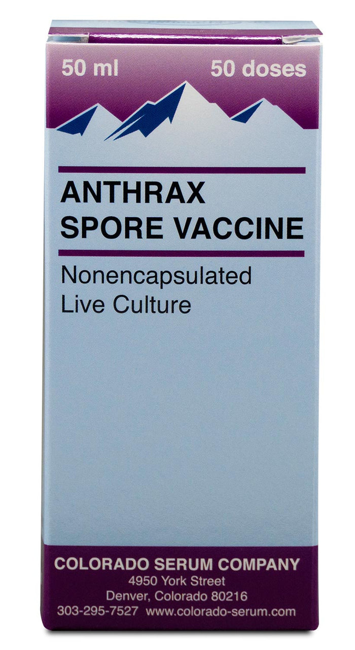 Anthrax Spore Vaccine for Horses & Livestock - C8A3 - 50 Dose - 3