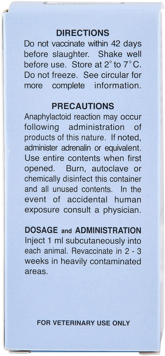 Anthrax Spore Vaccine for Horses & Livestock - C8A3 - 50 Dose - 4