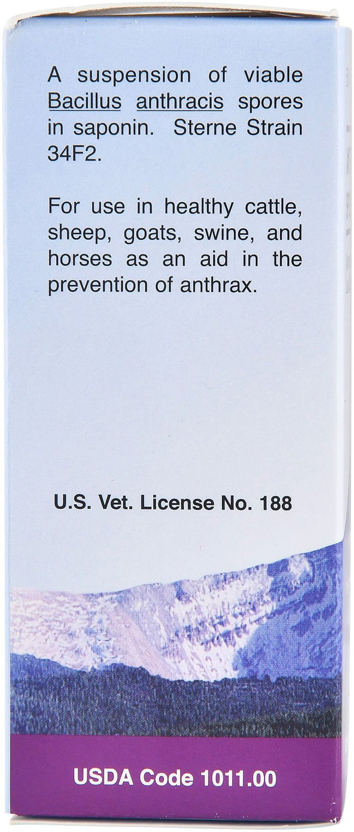 Anthrax Spore Vaccine for Horses & Livestock - C8A3 - 50 Dose - 5