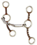 Antique Brown Dots Gag Snaffle - JTIA3D - 1