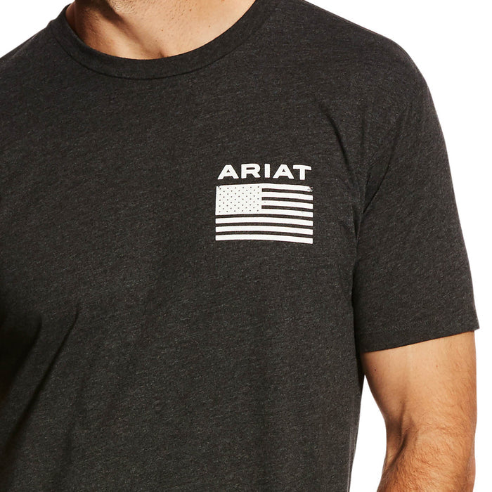 Ariat Men's Freedom Short Sleeve Shirt - AI1S4 - Charcoal Heather - Large - 3