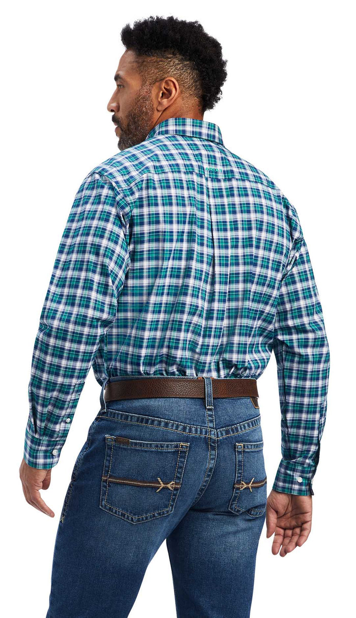 Ariat Men's Pro Series Brantleigh Stretch Classic Fit Shirt, Jelly Bean - AI2N7 - MED - 2