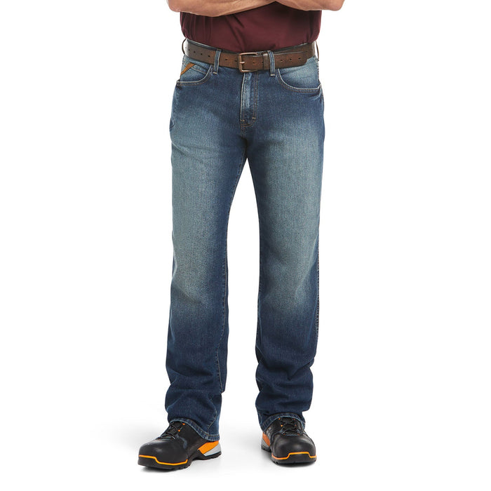 Ariat Men's Rebar M3 Loose DuraStretch Basic Stackable Straight Leg Jean - AI5B4 - Sierra Blue - 30x30 - 1