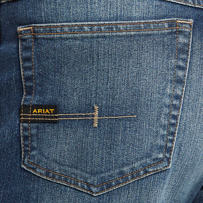 Ariat Men's Rebar M3 Loose DuraStretch Basic Stackable Straight Leg Jean - AI5B4 - Sierra Blue - 30x30 - 5