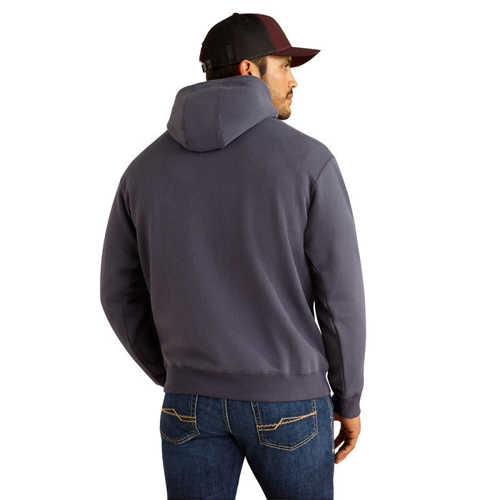 Ariat Men's Southwest Longhorn Hoodie - AI53B - Odyssey Grey - XL Tall - 3