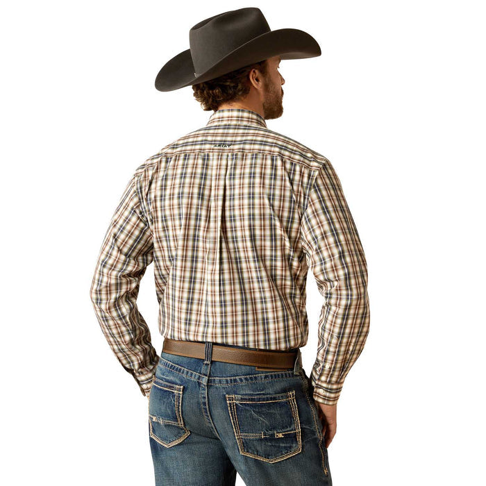 Ariat Men's Wrinkle Free Folk Longsleeve Shirt - AI57R - Brown - Small - 2
