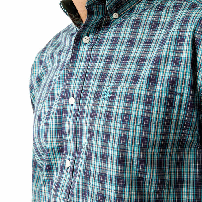 Ariat Men's Wrinkle Free Gibson Longsleeve Shirt - AI56W - Dark Teal - Small - 3