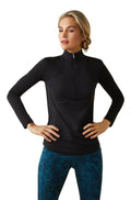 Ariat Women's Breathe 1/4 Zip Baselayer - AI271 - Black - Medium - 6