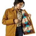 Ariat Women's Grizzly Quilted Barn Jacket - AI2L3 - Brown - Small - 1