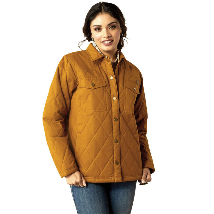 Ariat Women's Grizzly Quilted Barn Jacket - AI2L3 - Brown - Small - 2
