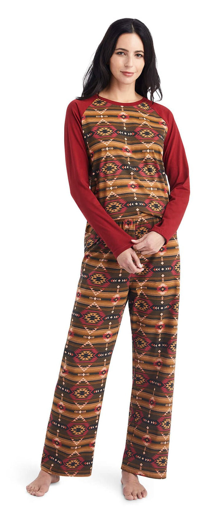 Ariat Women's Pajama Set, Southwestern - AI1K7 - XSmall - 1