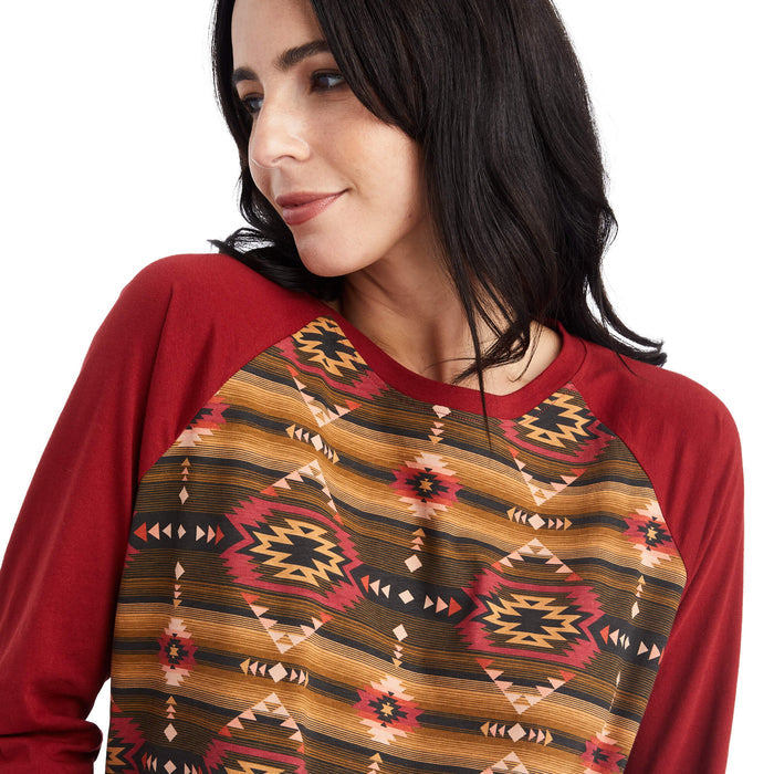 Ariat Women's Pajama Set, Southwestern - AI1K7 - XSmall - 4