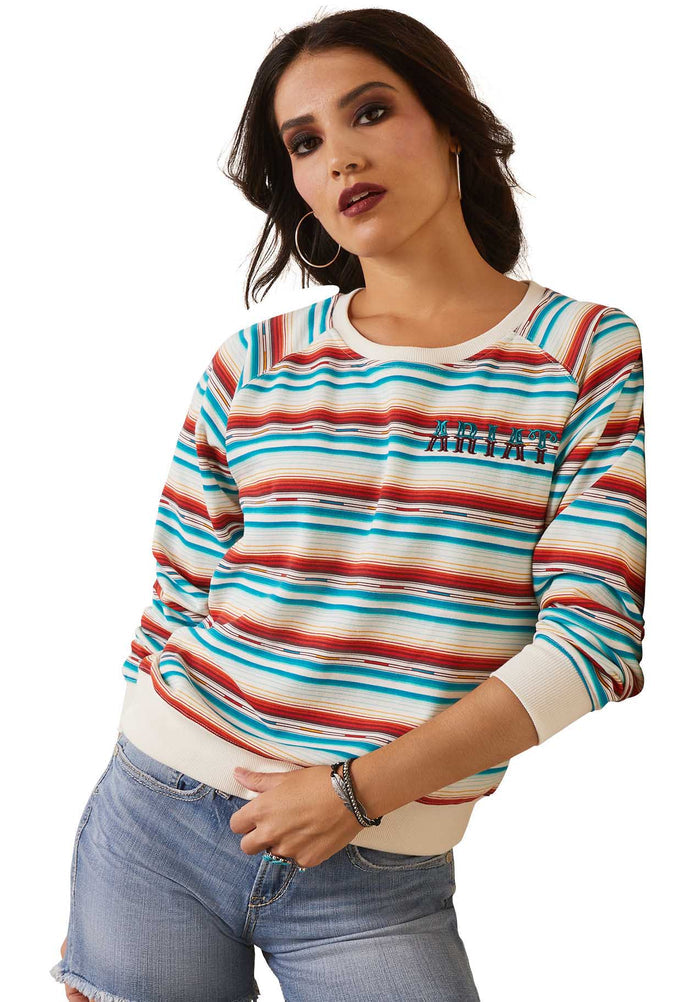 Ariat Women's R.E.A.L. Rosa Serape Sweatshirt - AI21N - Multi - Small - 1