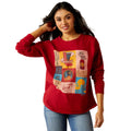 Ariat Women's Roadside Oversized Long Sleeve Shirt - AI54W - Rio Red - Small - 1