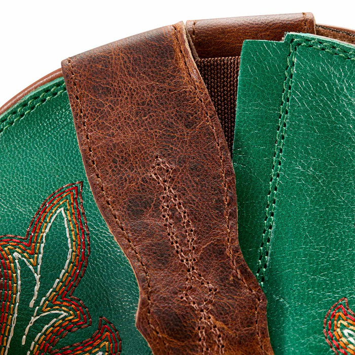 Ariat Women's Round Up Wide Square Toe StretchFit Western Boot - ADJF - Brown - 8B - 8