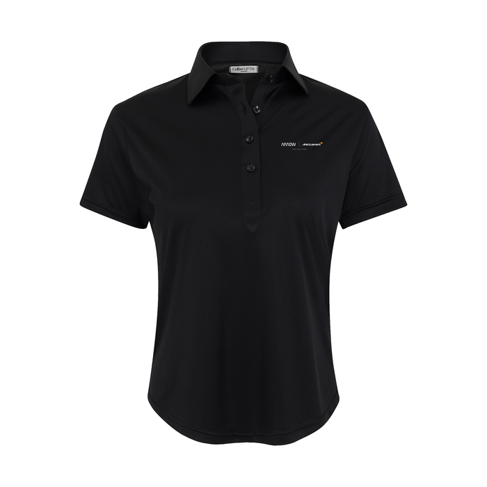 Arrow McLaren Women's Cap Sleeve Semi Spread Polo Black