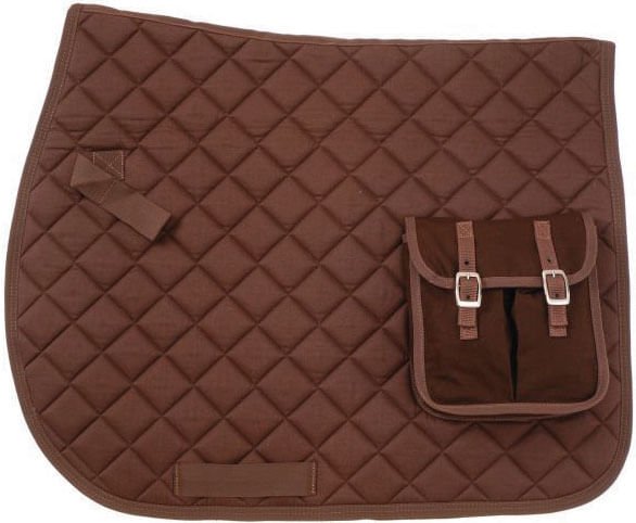 Australian Pock Pads Saddle Pad - JTICH - Brown - 2