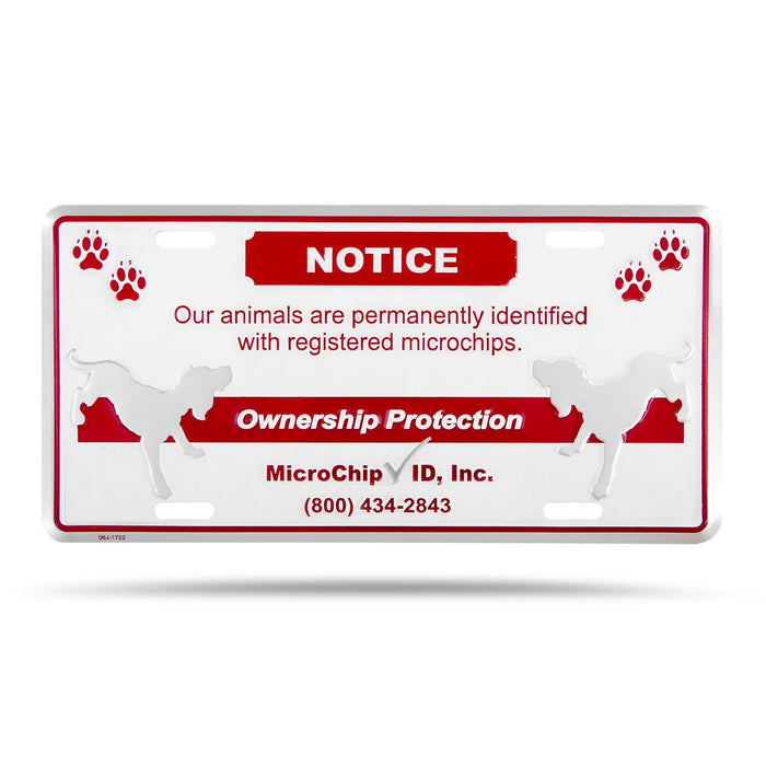Avid Small Fence Sign, 6" x 12" - 014AVD-SS - Red - 6" X 12" - 1