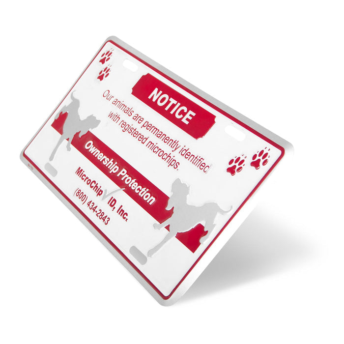 Avid Small Fence Sign, 6" x 12" - 014AVD-SS - Red - 6" X 12" - 2