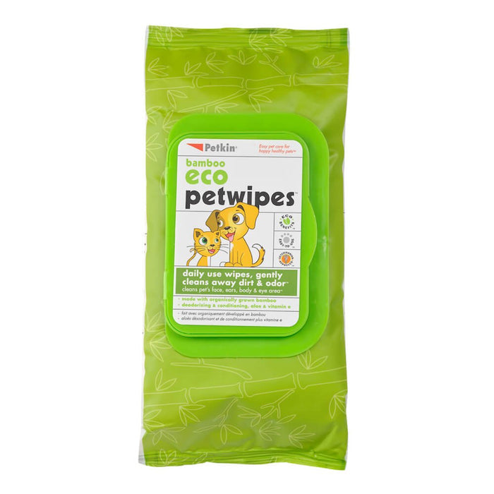 Bamboo Eco Petwipes, 80 ct - 008PKI-05355 - 1