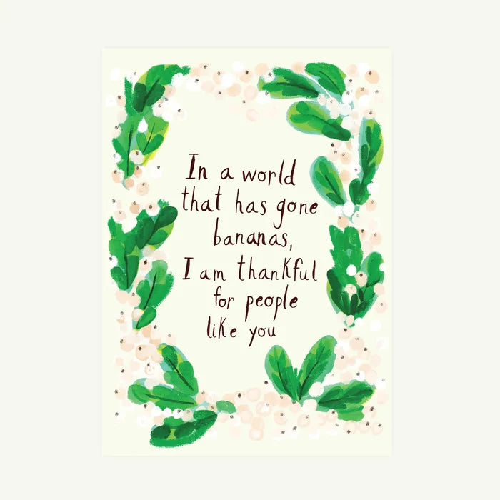 Bananas |Thankful Card