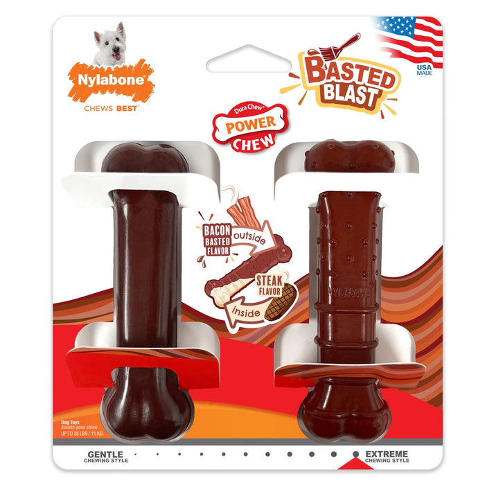 Basted Blast Dual Flavored Power Chew, Bacon Basted Steak - N9Z9 - Small/Regular - 1