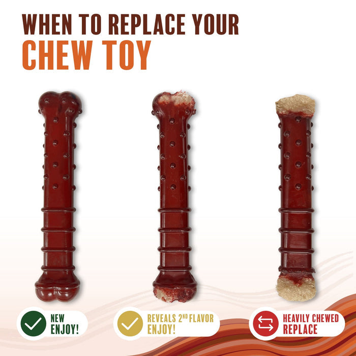 Basted Blast Dual Flavored Power Chew, Bacon Basted Steak - N9Z9 - Small/Regular - 7