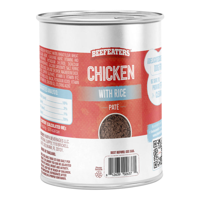 Beefeaters Chicken with Rice Pate Dog Food, 13.2 oz, Case of 12 - 030BE-341102 - Chicken - 3